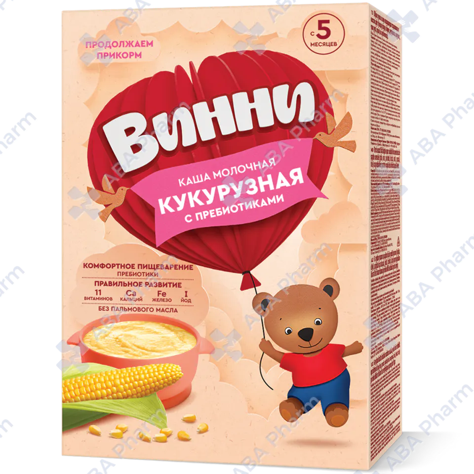 Винни м/к кукурузная с пребиотиками с 5 мес 200г №1