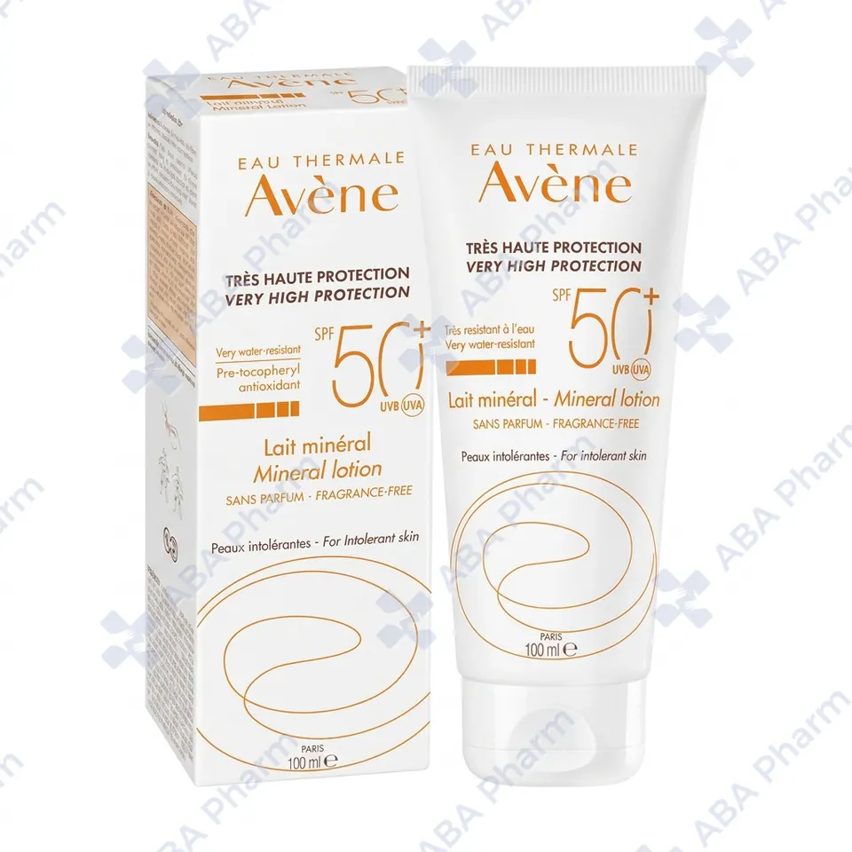 Авен Солнцезащитн. SPF50+ минеральный лосьон для сверхчувств. кожи 100мл 258984 №1