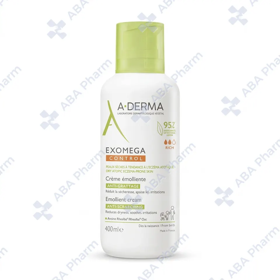 A-Derma Exomega Control Emollient Cream for dry atopic eczema-prone skin 400ml №1