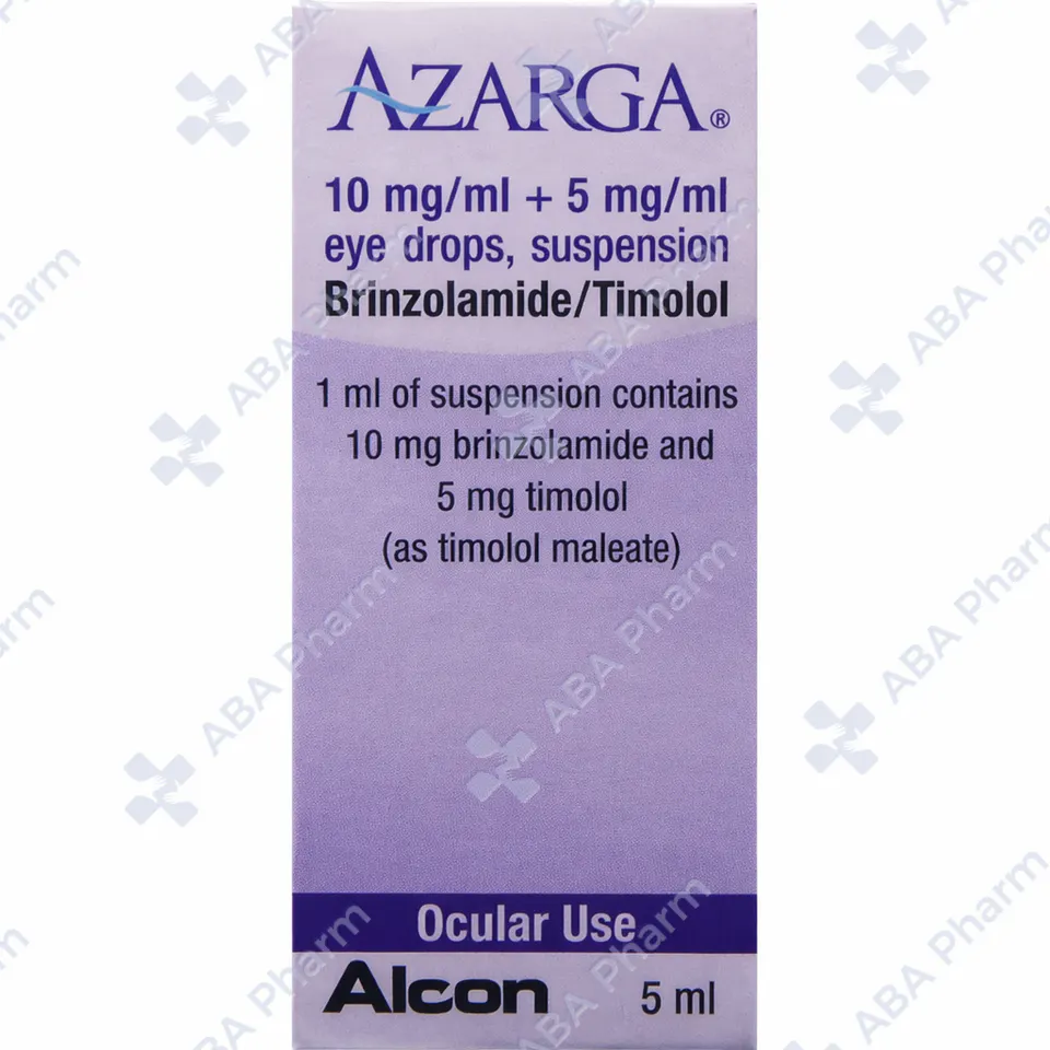 Azarga eye drops 10mg/ml + 5mg/ml- 5ml №1