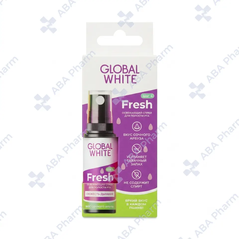 Mouth freshener Global White Energy with strawberry flavor 15ml №1