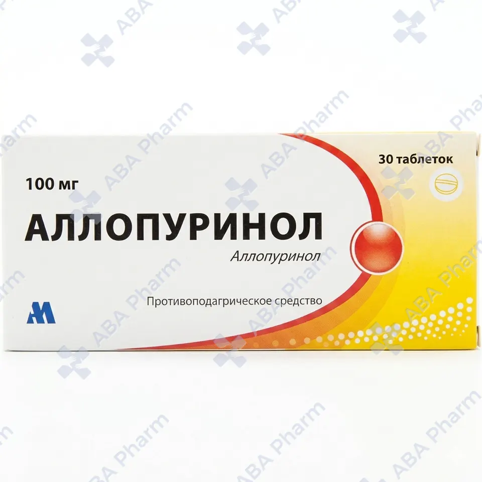 Аллопуринол таб 100мг №30