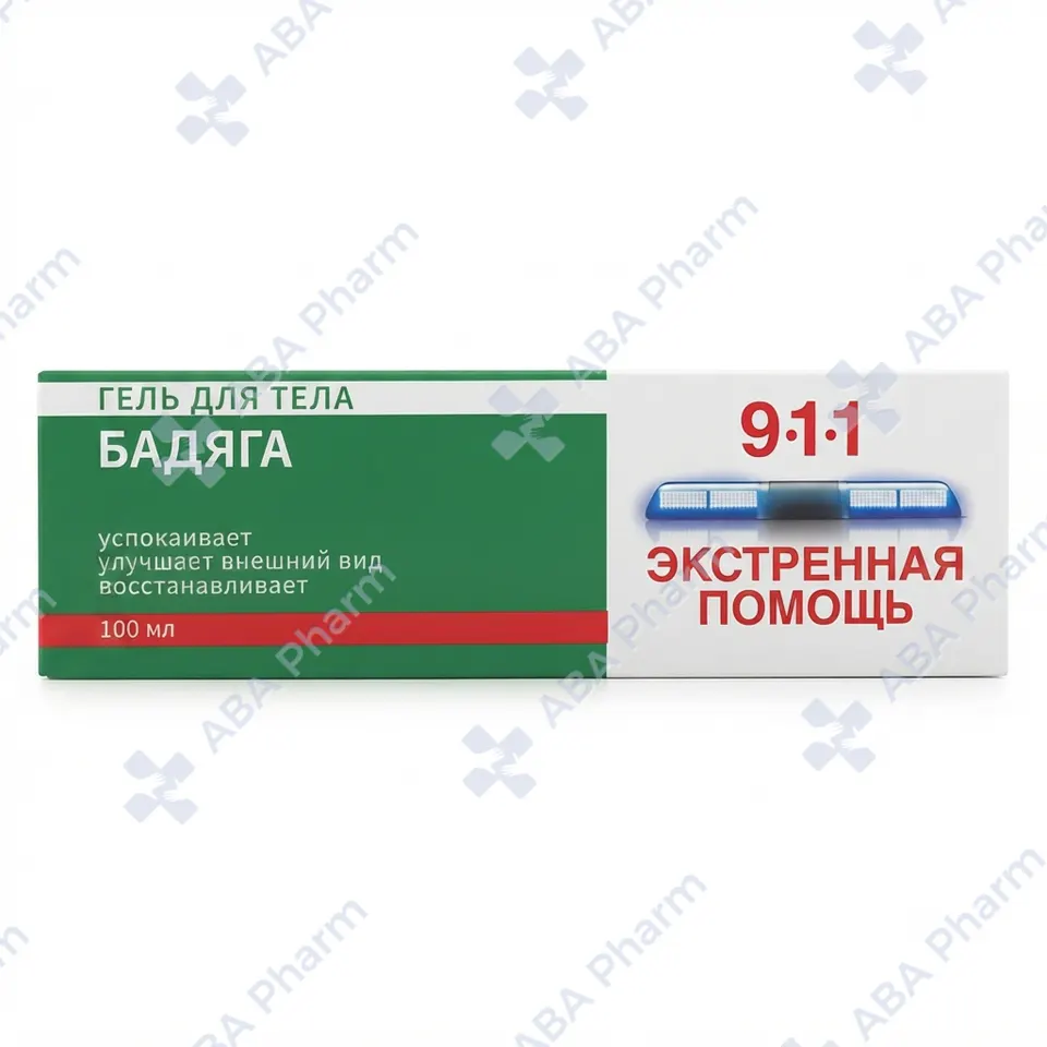 911 Badiaga gel from bruises 100ml №1