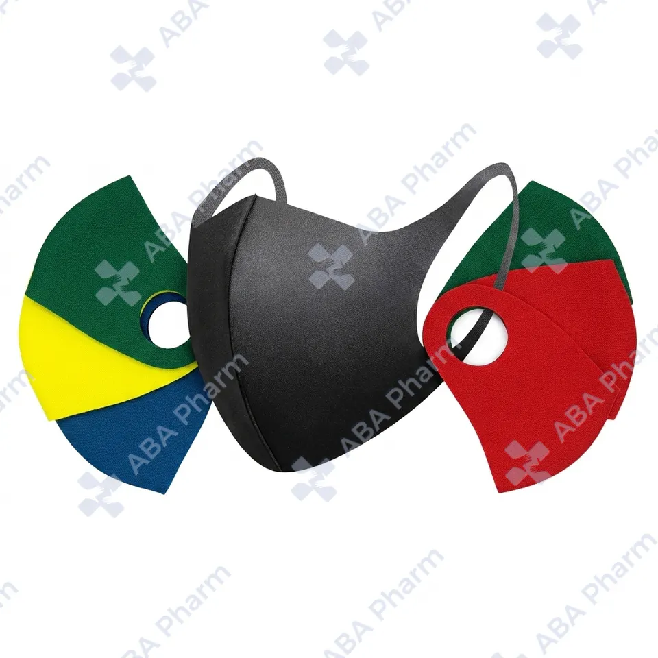 Multicolored neoprene medical mask  №1