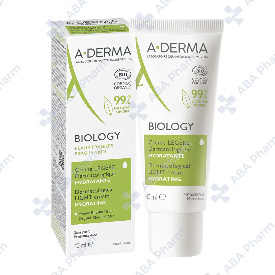 A-Derma Biology Dermatological Light Cream Hydrating for Fragile skin 40ml №1