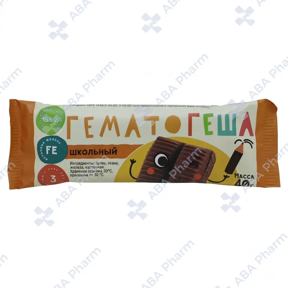 Гематоген батончик школьный 40г №1