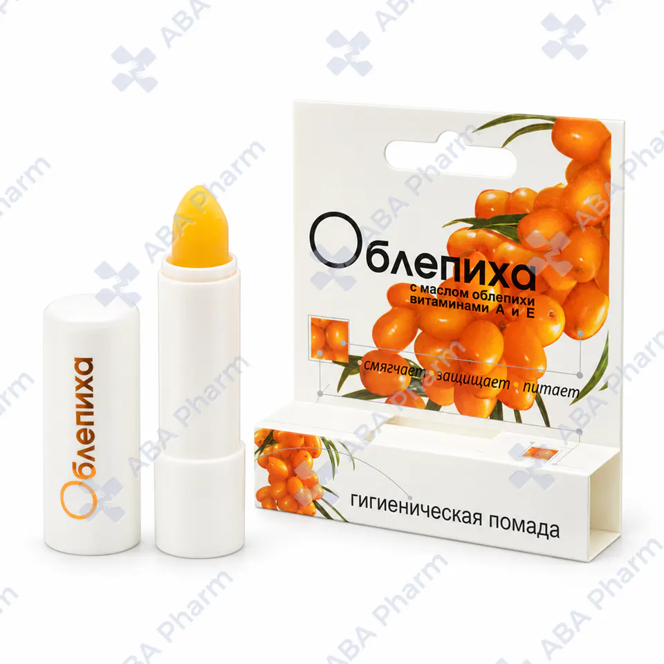 Аванта гигиеническая помада Облепиха с витамином А и Е 2,8г 1599 №1