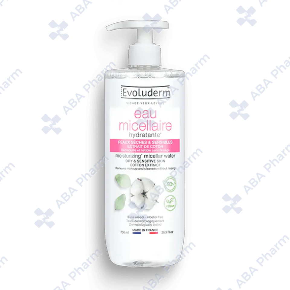 Evoluderm Micellar Cleansing Water for Dry&Sensitive Skin 750ml №1