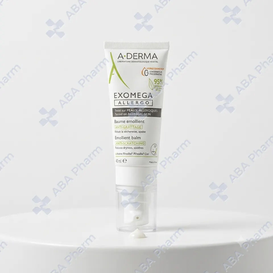 A-Derma Exomega Allergo Emollient balm for dry atopic eczema-prone skin 40ml №1