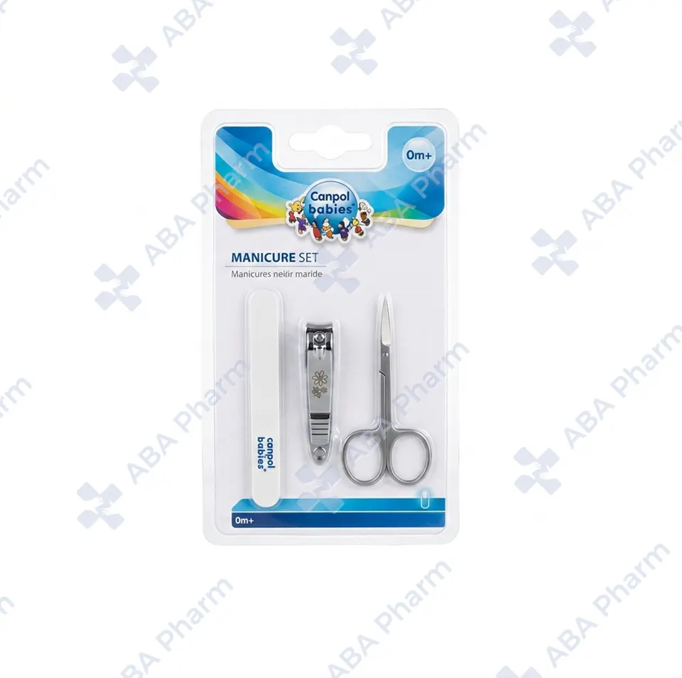Canpol Manicure set 9/809 scissors + tweezers + file №1