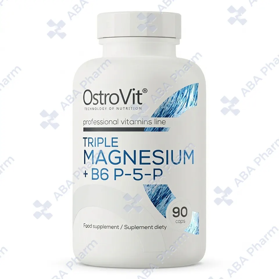 OstroVit Triple Magnesium + B6 P-5-P caps №90