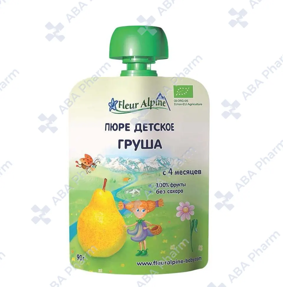 Fleur Alpine organic baby purees pear 4 months 90g №1