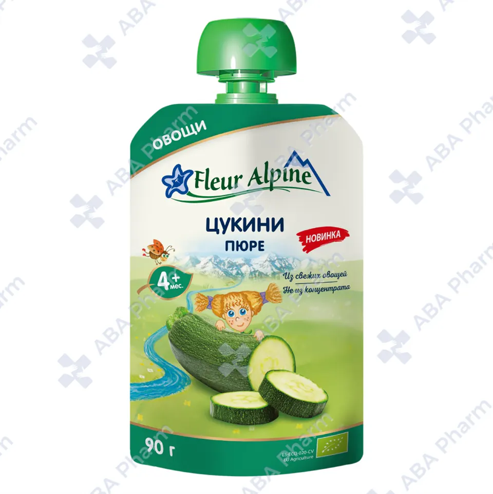 Fleur Alpine baby purees zucchini 4 months 90g №1