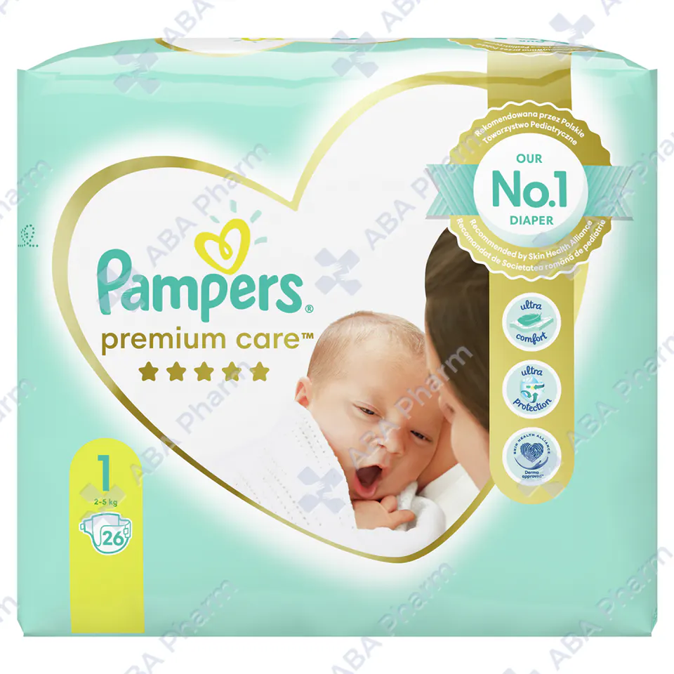 Diapers Pampers premium N1 2-5kg №26
