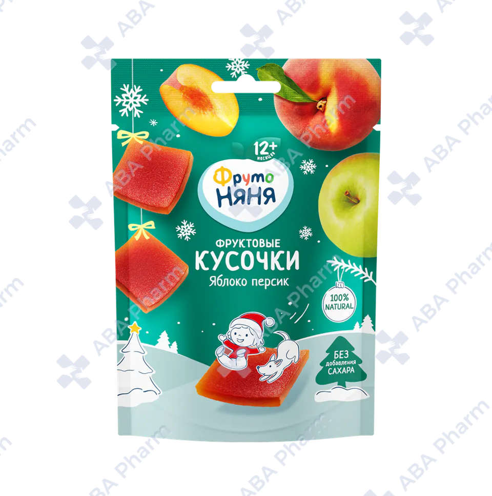 Fruto Nyanya fruit pieces of apples and peaches 53g 12 months №1