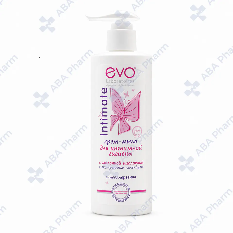 Cream-soap for intimate hygiene Evo with lactic acid and calendula extract 200ml 1436 №1