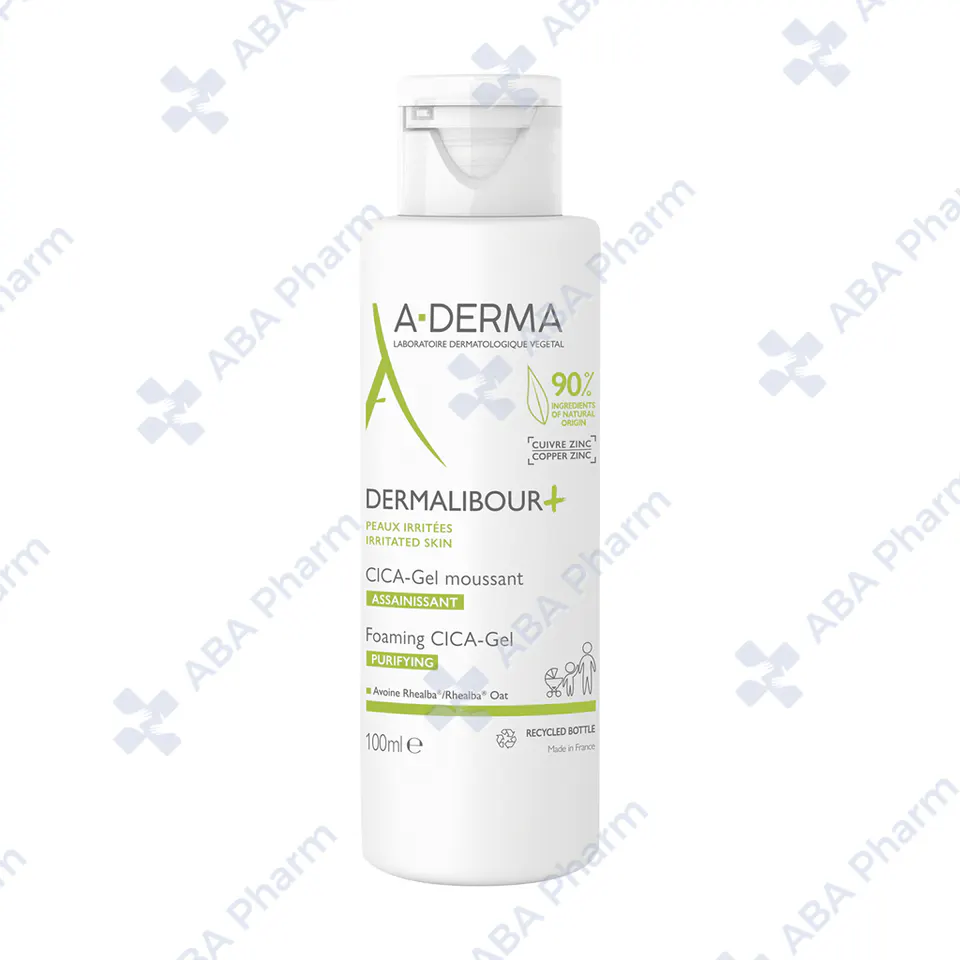 A-Derma Dermalibour+ purifying foaming Cica-gel 100ml 240502 №1