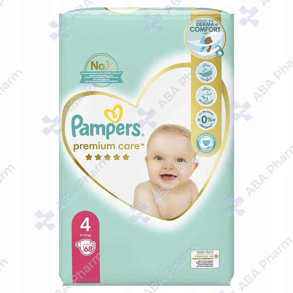 Diapers Pampers premium N4 9-14kg №68