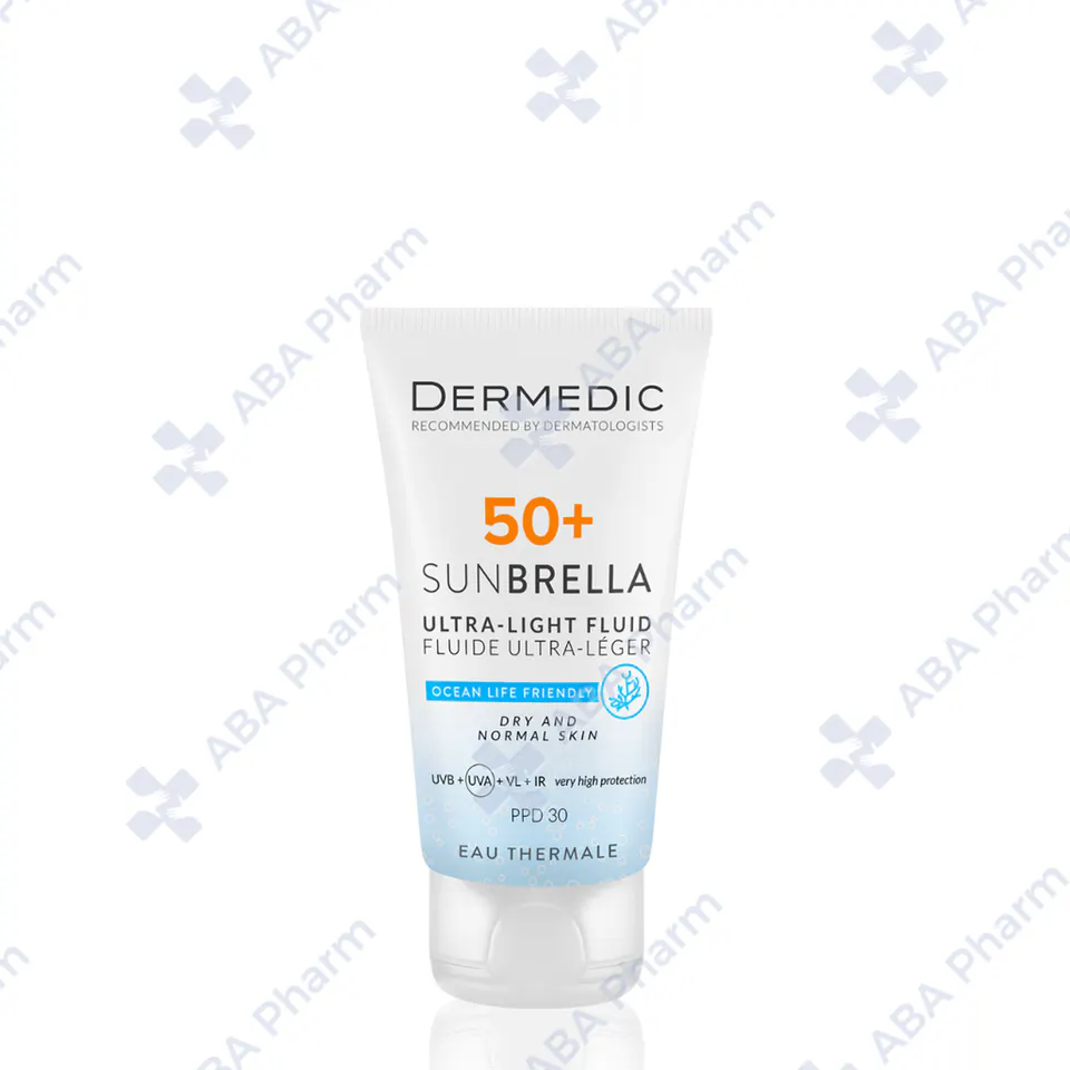 Dermedic sunbrella ultra light fluid SPF50+ dry and normal skin 40ml №1