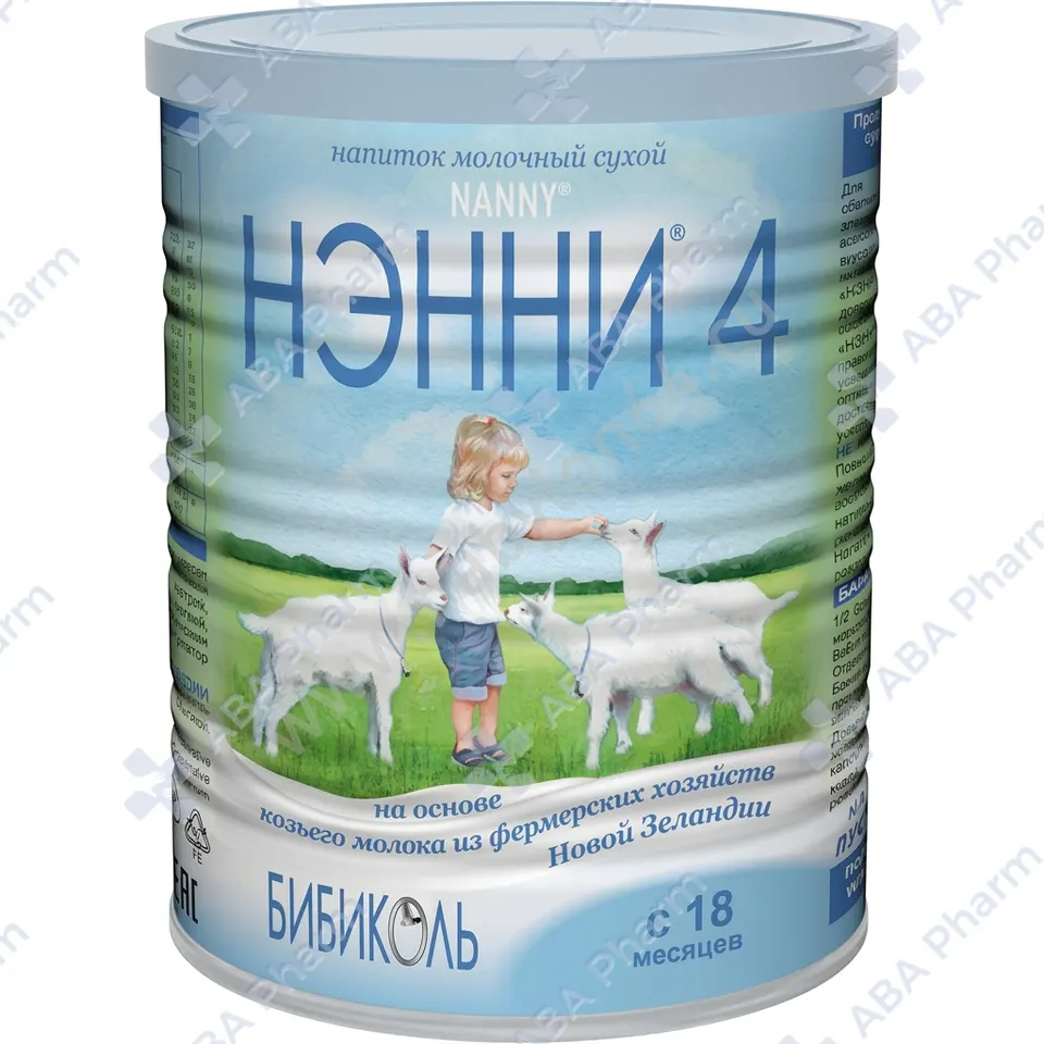 Нэнни 4 мол. смесь на основе козьего молока с 18мес 400г №1