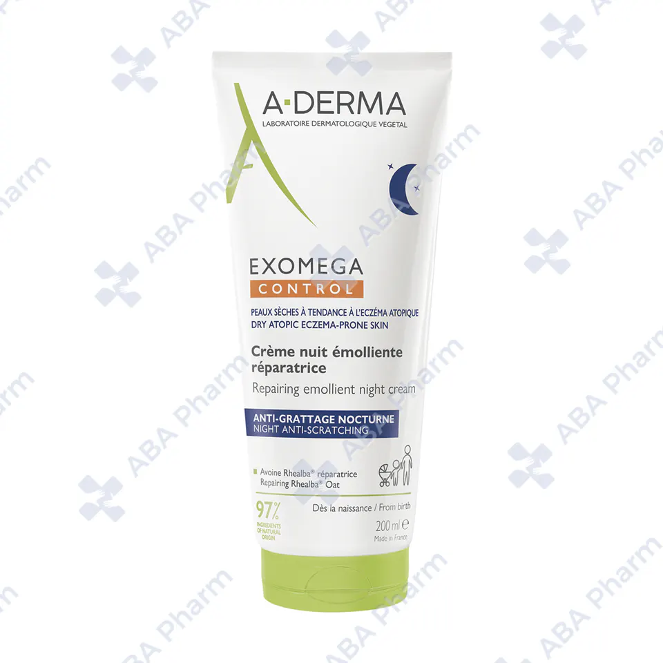 A-Derma Exomega Control Repairing Emollient night cream 200ml №1