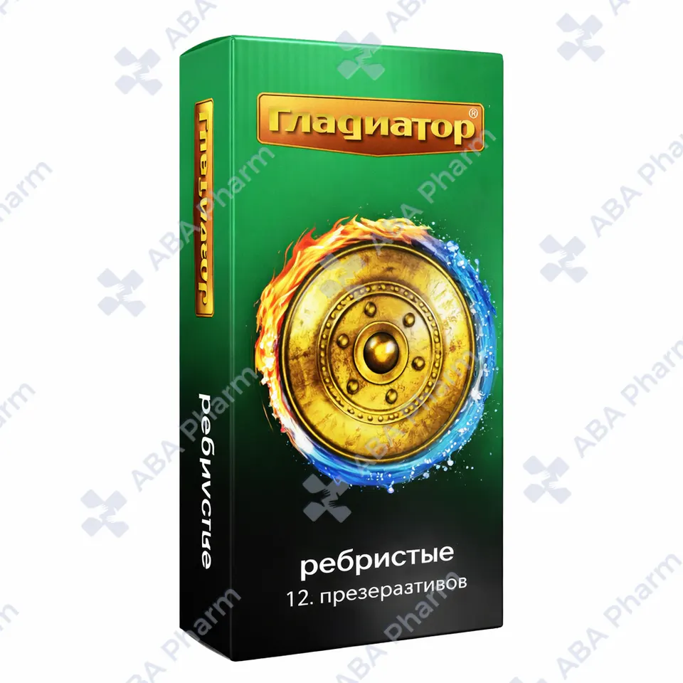 Condom Gladator ribbed x12 №1