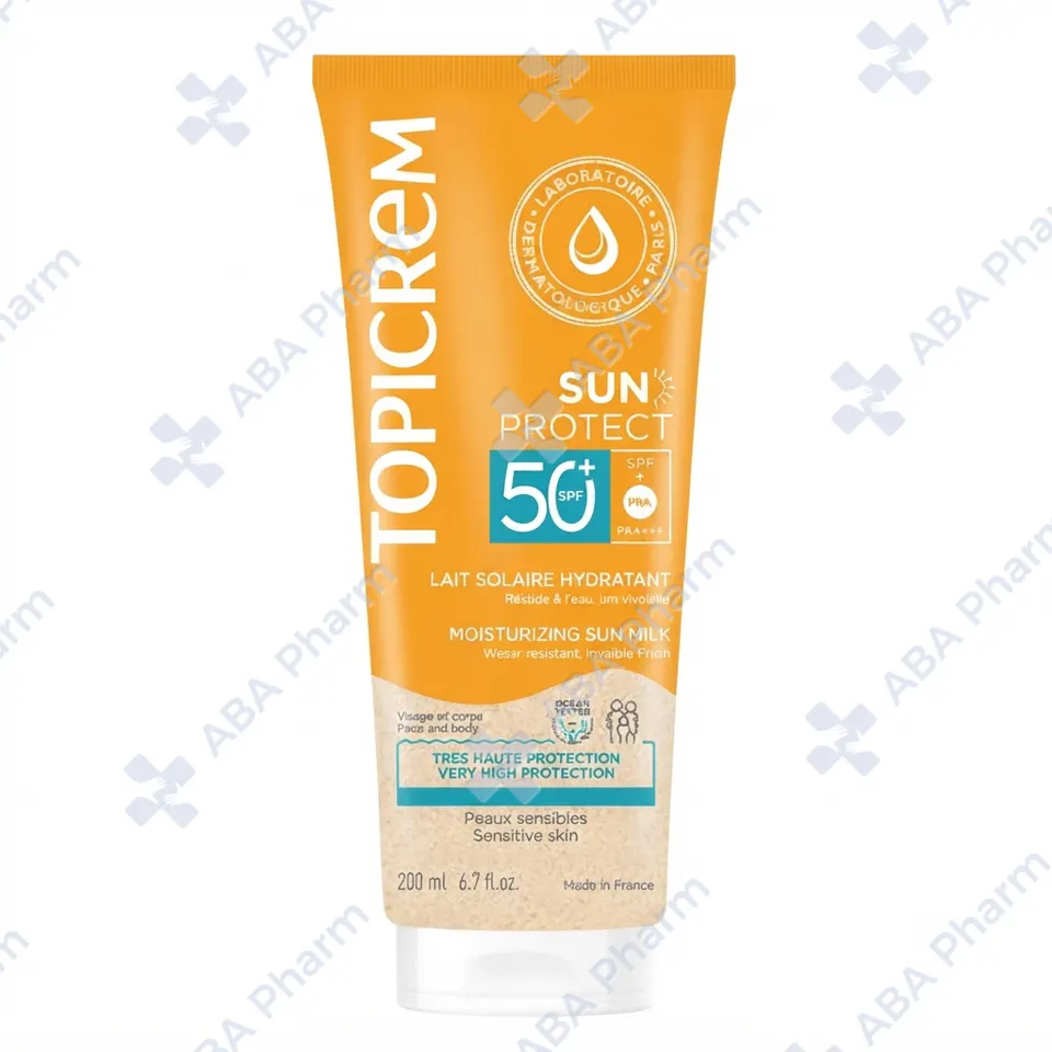 Топикрем увлажняющее молочко Sun протект SPF50+ 200мл №1