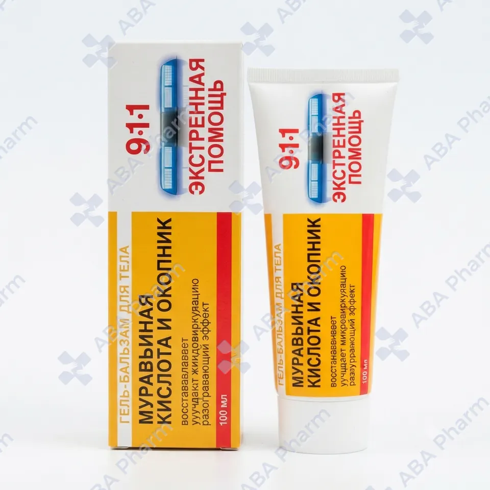 911 Formic acid and comfrey gel-balm for joints 100ml №1