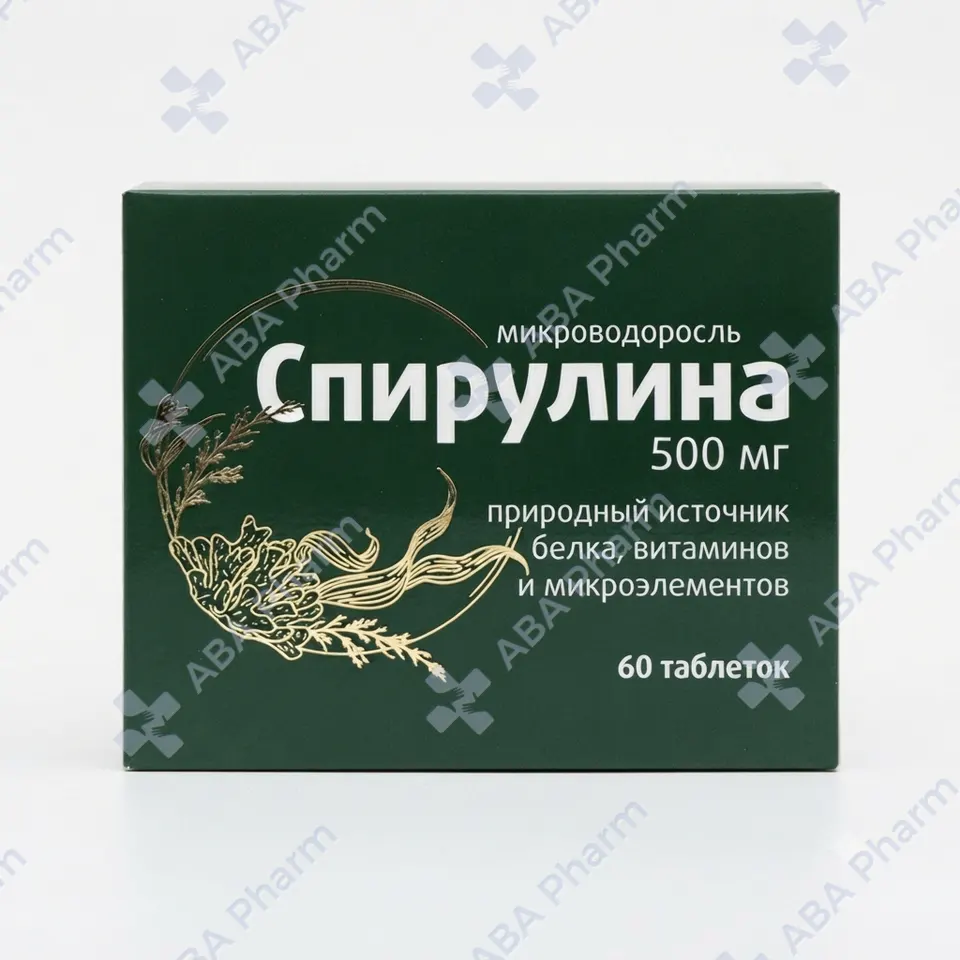 Спирулина таб 500мг №60