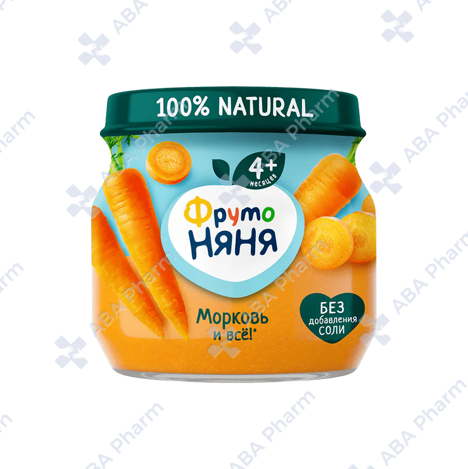 FrutoNyanya vegetable puree 078010 carrots from 4 months 80 g №1