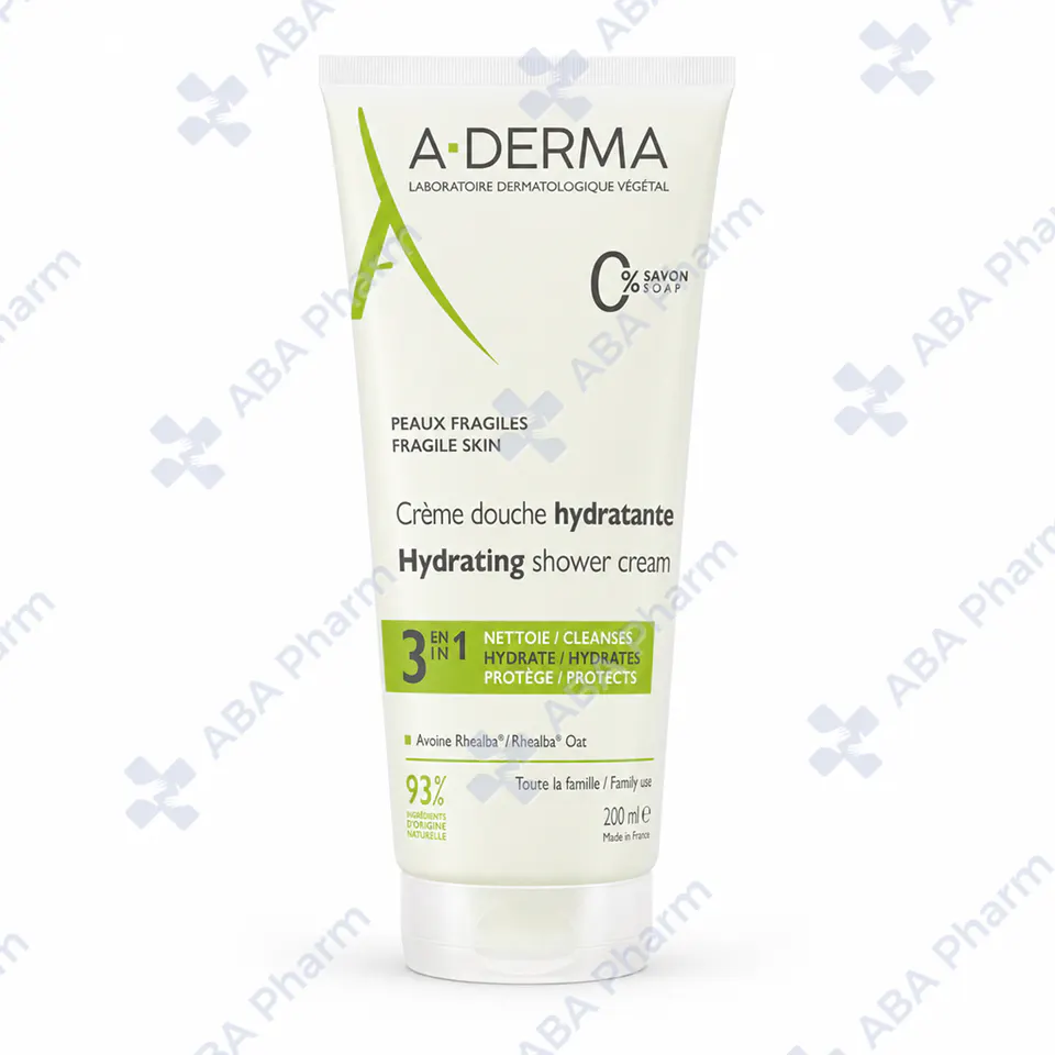 A-Derma Hydrating shower cream 3 in 1, 0% soap 200ml 268276 №1