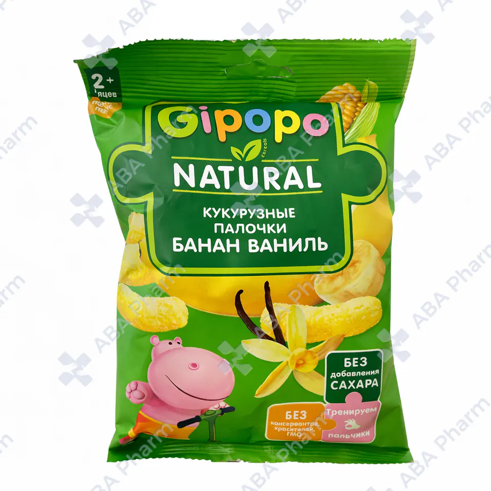 Gipopo corn sticks, banana vanilla 12+ month 20g №1