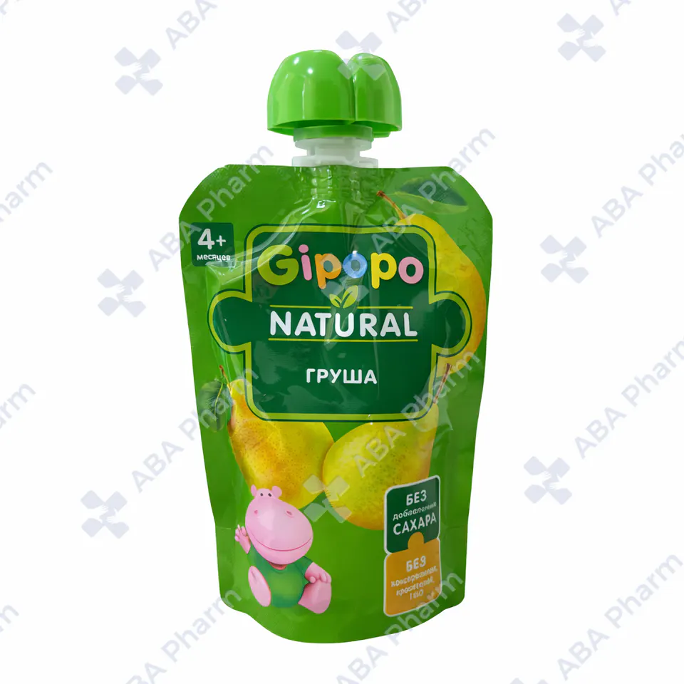 Gipopo puree pears 4+ months 90g №1