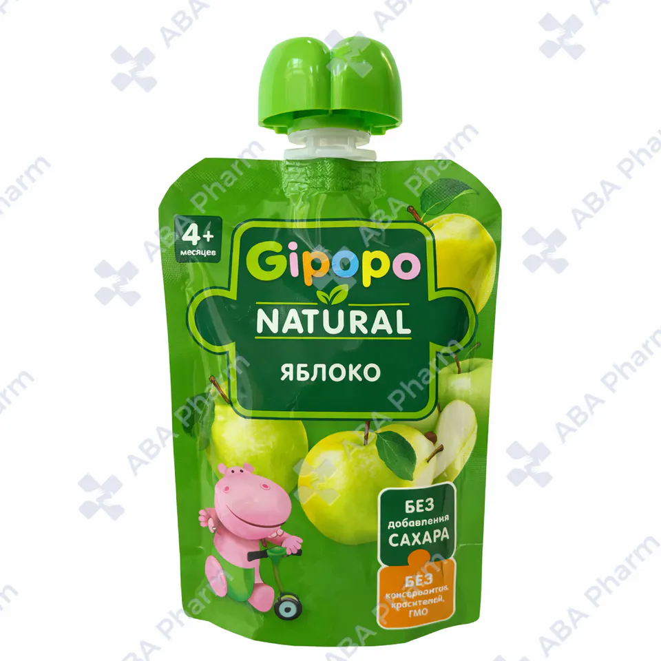 Gipopo puree apple 4+ months 90g №1