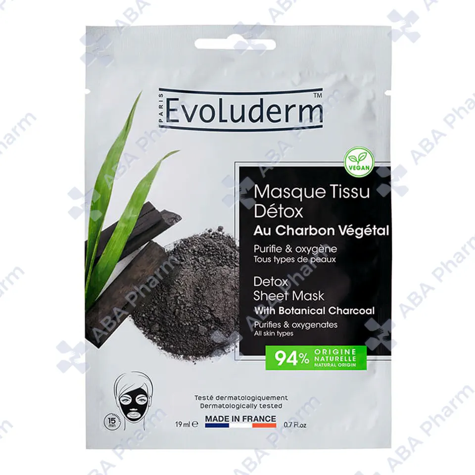 Evoluderm Detox Sheet Mask with Active Botanical 19ml №1