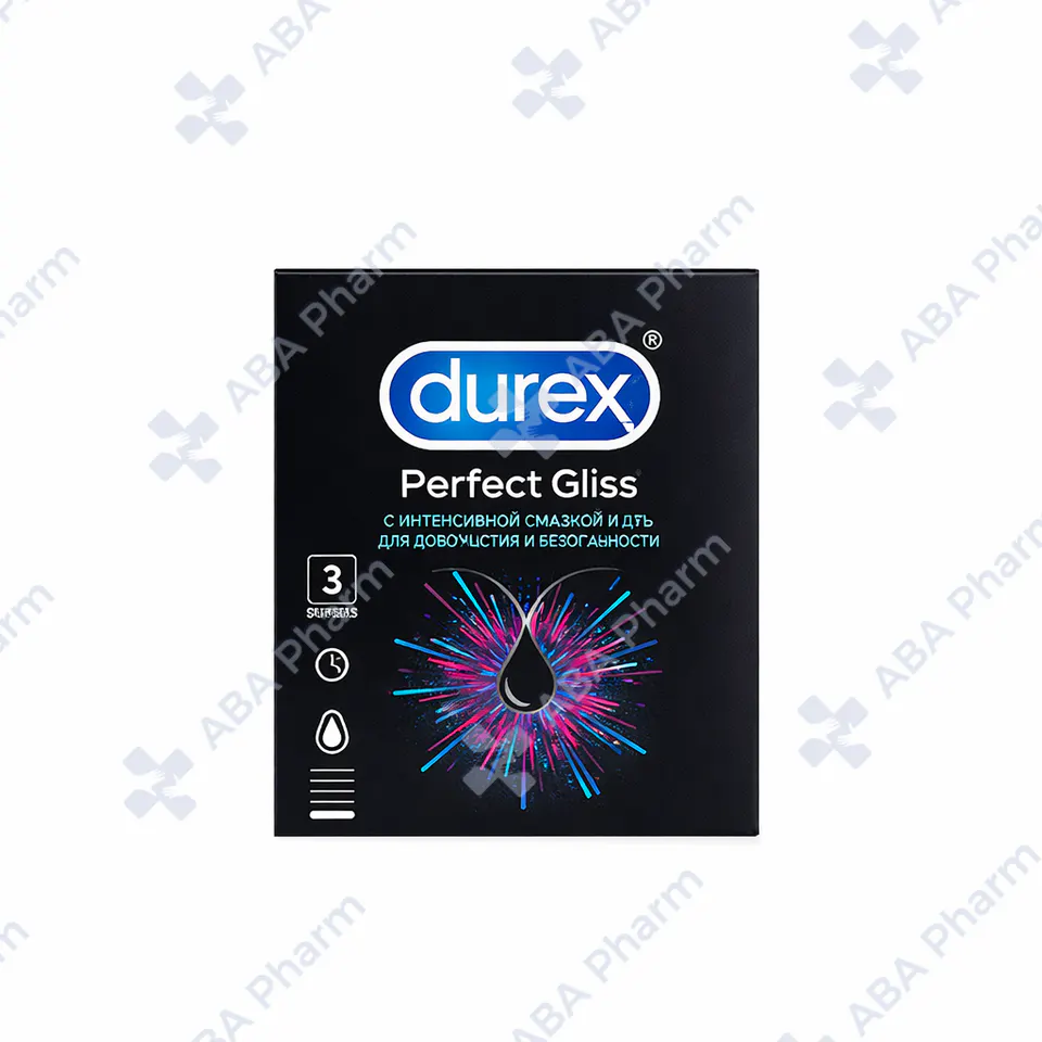 Condom Durex x3 Perfect Gliss №1