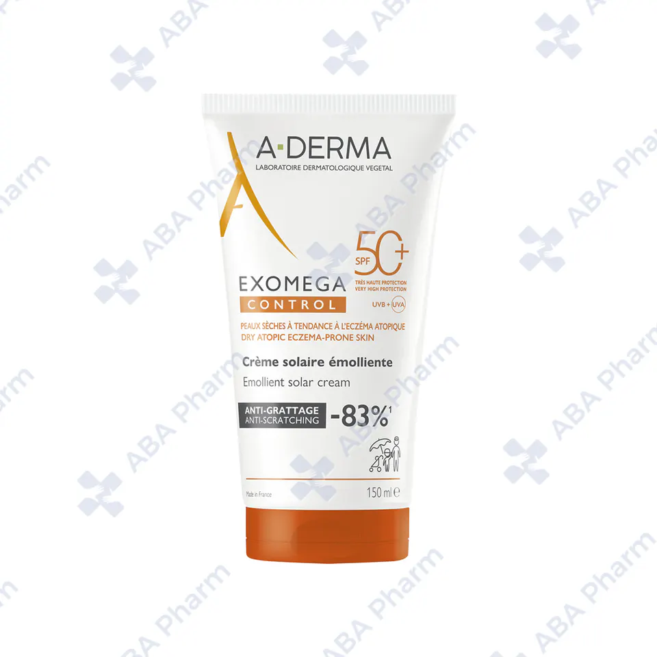 A-Derma Exomega Control Emollient Solar Cream SPF50+ 150ml 269650 №1
