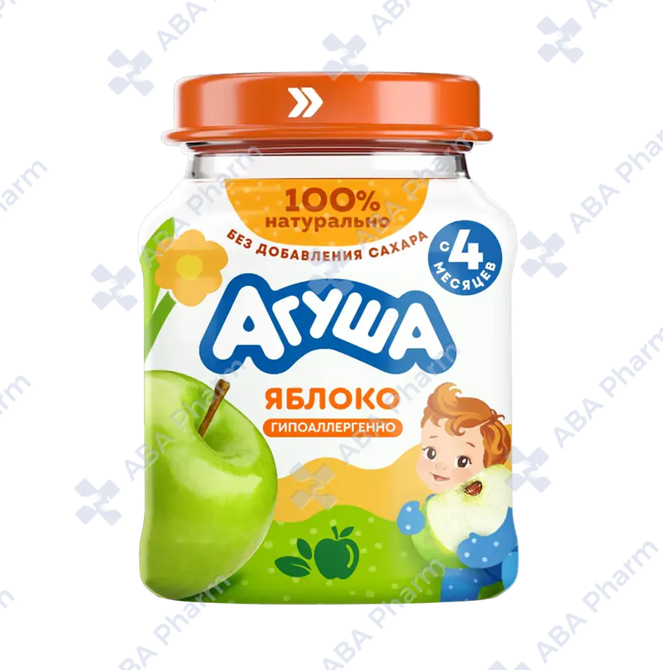 Агуша пюре фрукт, Яблоко с 6мес. 100г №1