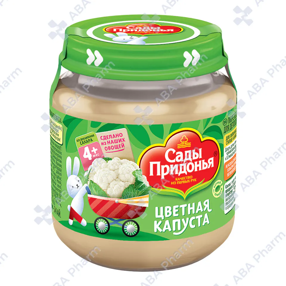 Baby/Nutrition "Sady Pridonya" Cauliflower Puree, 80g, 5+ months, №1