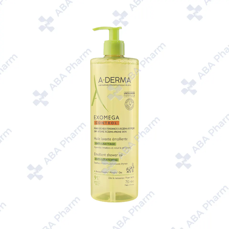 A-Derma Exomega Control Emollient Shower Oil for Dry Atopy-prone Skin 750ml 264446 №1