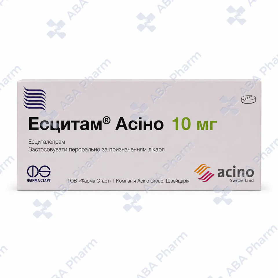 Escitam Acino coated tablets 10mg №60