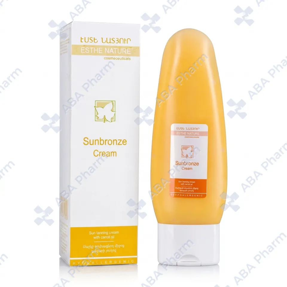 Esthe Nature Sun Bronze sun tanning cream with carrot oil 200ml  №1