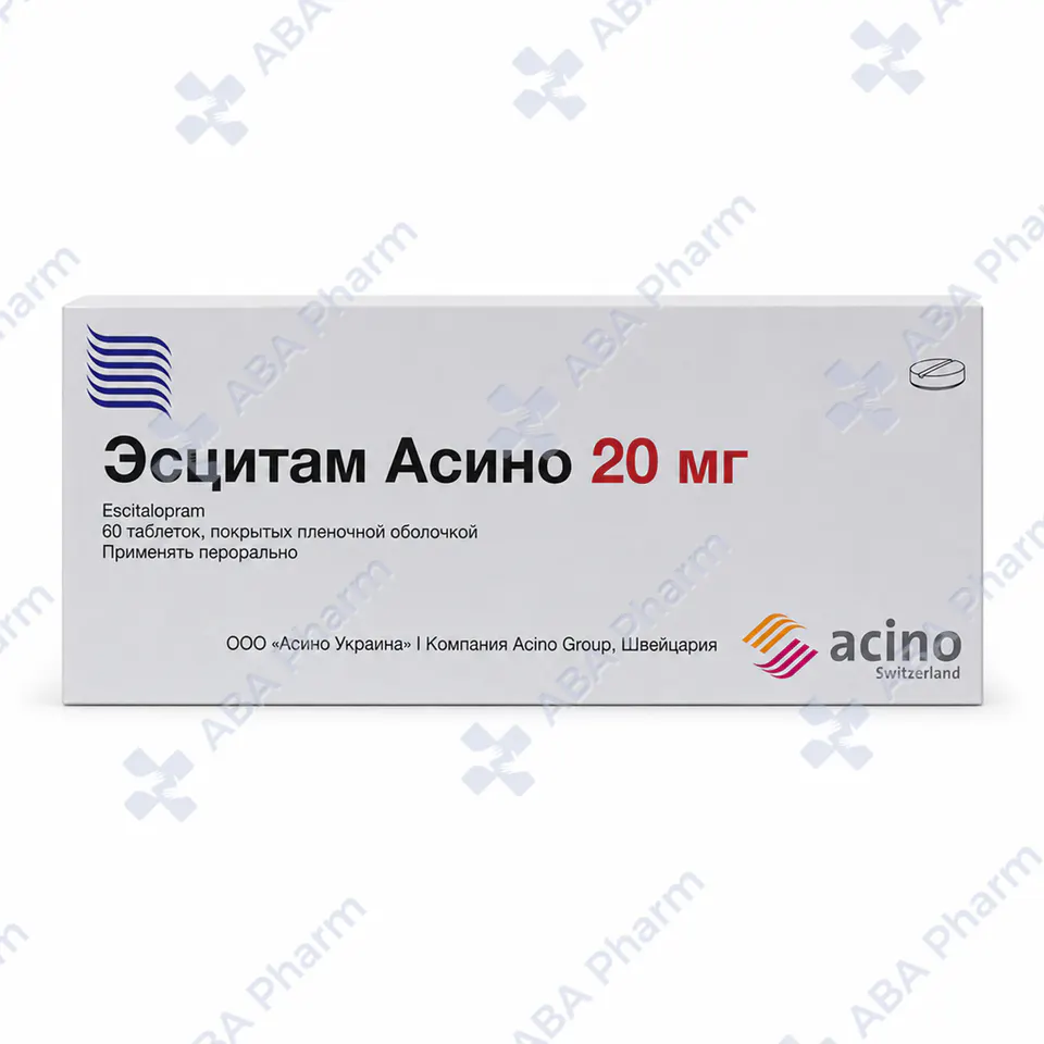 Escitam Acino coated tablets 20mg №60