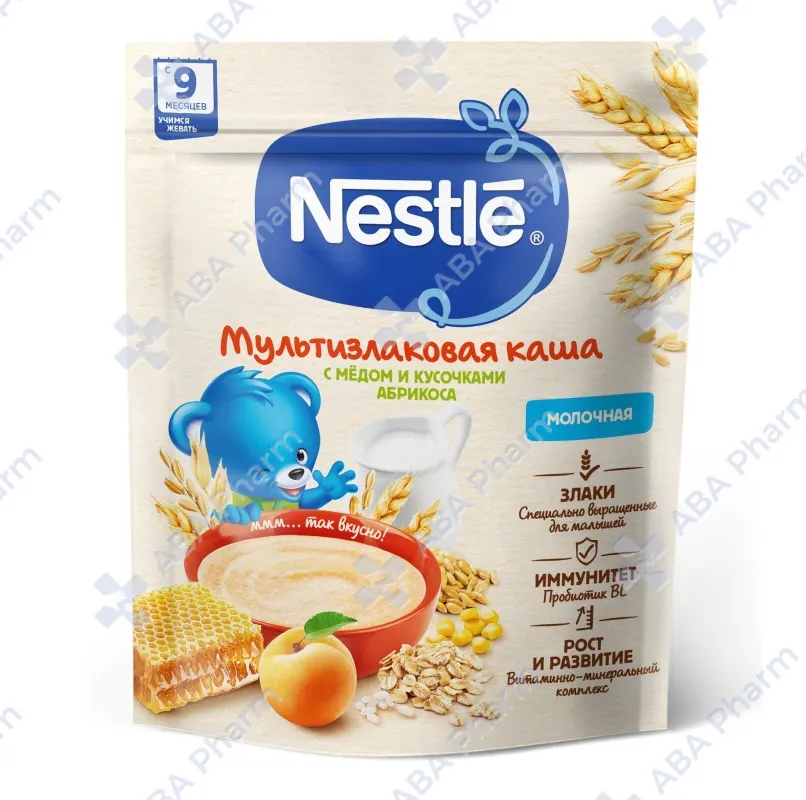 Nestlé milk porridge multi-cereal with honey and apricot pieces from 9 months 200g  №1