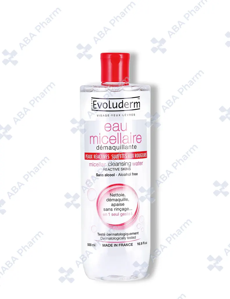 Evoluderm Micellar Cleansing Water For Reactive, Red-prone Skin 500ml №1
