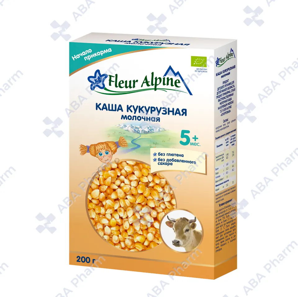 Fleur Alpin corn milk cereal corn from 5 months, 200g №1