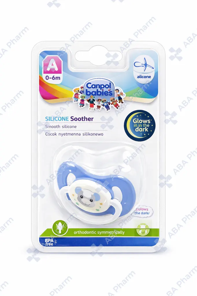 Canpol latex pacifier 23/221 round 0-6 month space blue №1