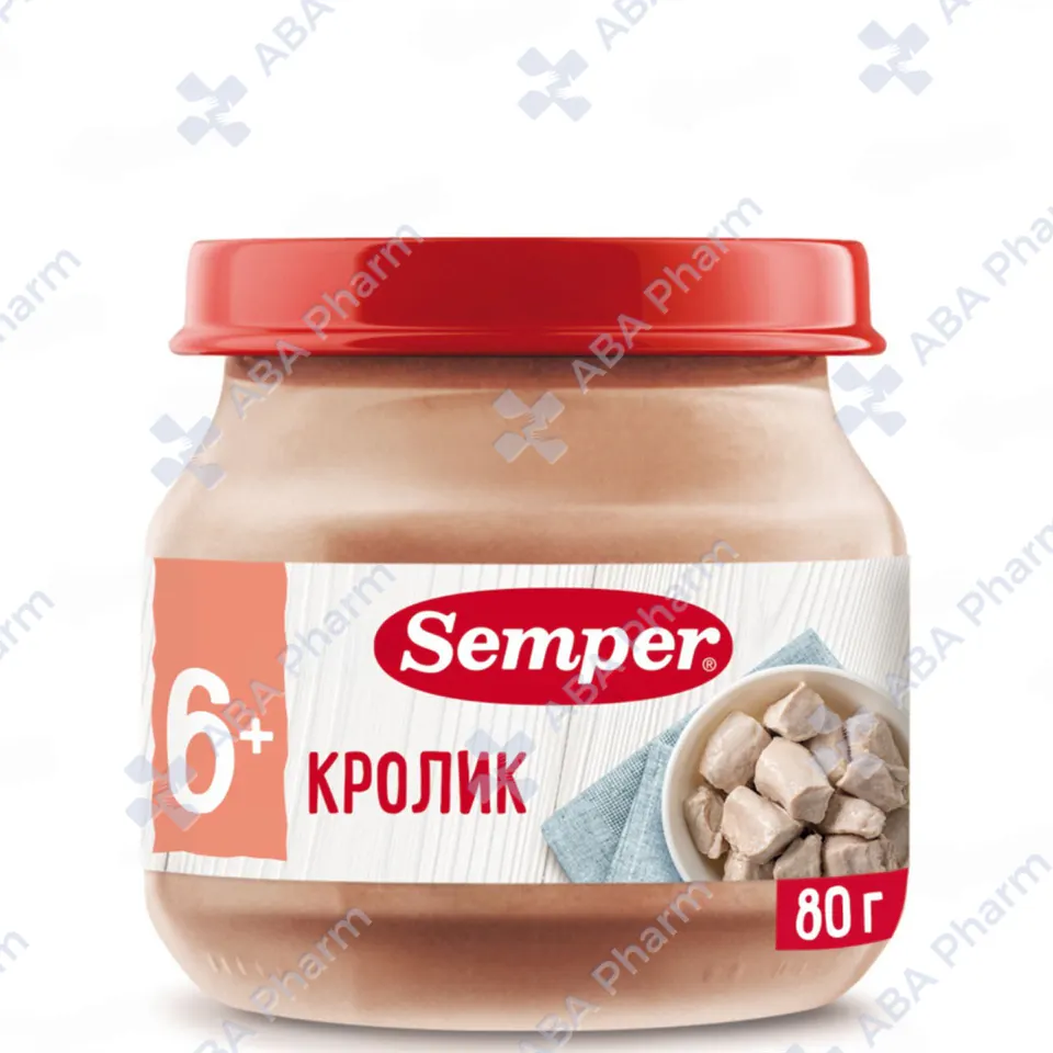 Semper Rabbit Puree 80g  №1