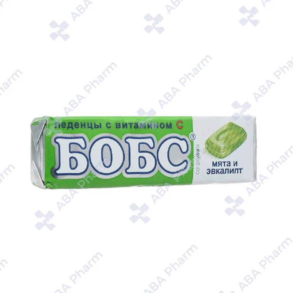 Бобс леденцы от кашля (мята эвкалипт) 35г №1