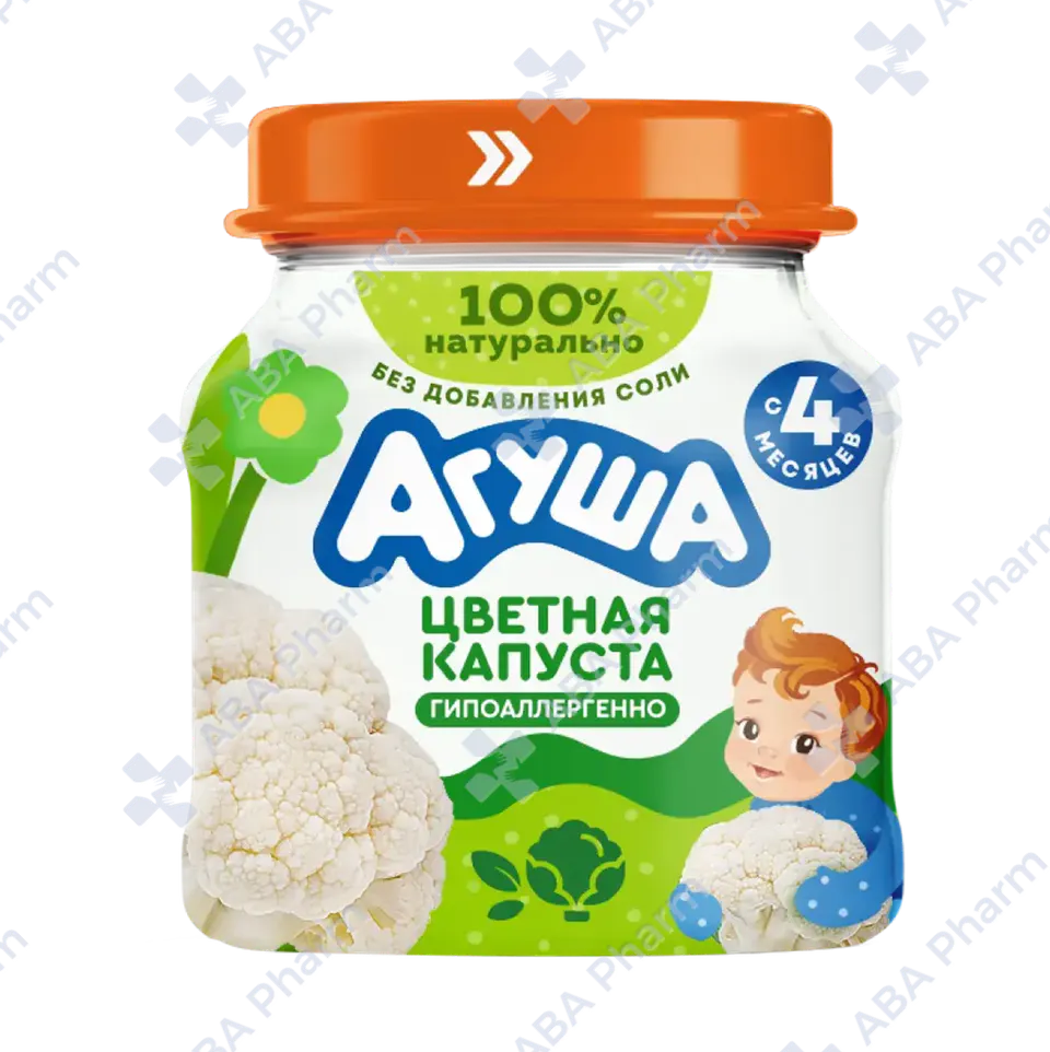 Agusha vegetable puree. Cauliflower 4 months. 80g